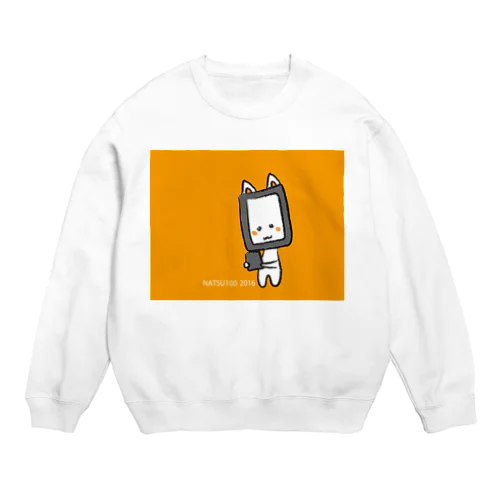 ぱぶにゃんNATSU100 2016 オレンジ Crew Neck Sweatshirt