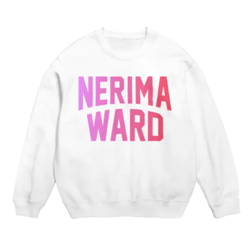 練馬区 NERIMA WARD ロゴピンク　 Crew Neck Sweatshirt