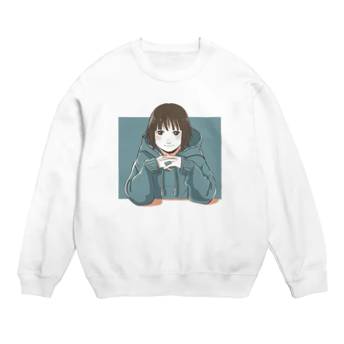 パーカー女子 Crew Neck Sweatshirt