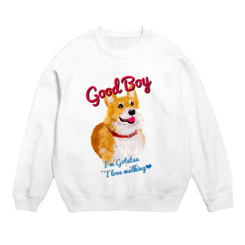 コーギーのごてつくん Crew Neck Sweatshirt