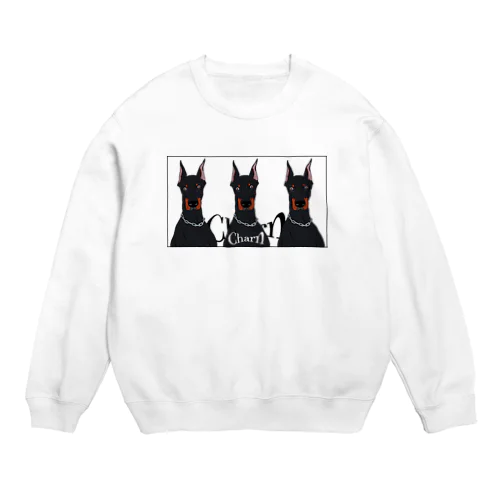 doberman dog Crew Neck Sweatshirt