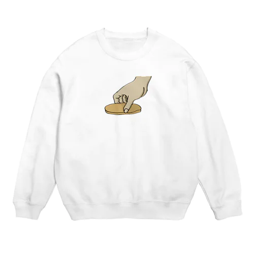 蓋をしますね Crew Neck Sweatshirt