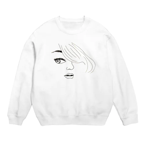 sidelong glance♡ Crew Neck Sweatshirt