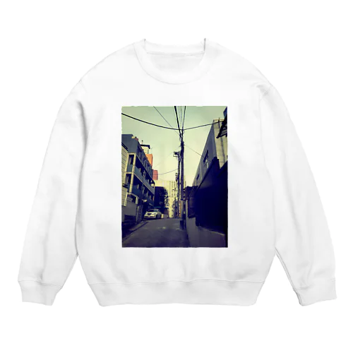 電線と街 Crew Neck Sweatshirt