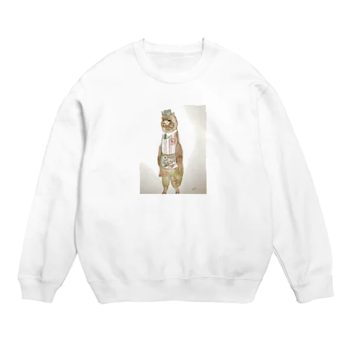 おしゃれなキュートアルパカくんグッズ Crew Neck Sweatshirt