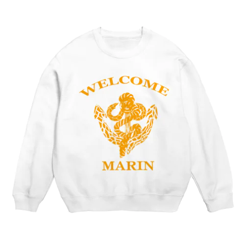 ９月ＮＥＷ「ＷＥＬＣＯＭＭＡＲＩＮ」 Crew Neck Sweatshirt