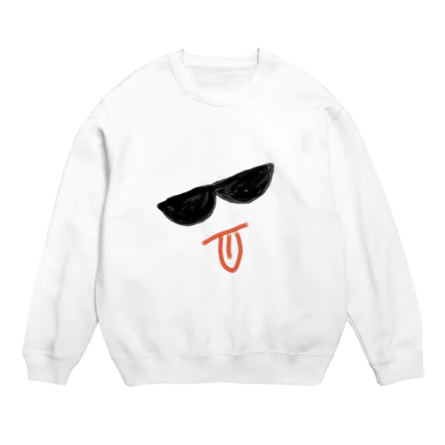 グラサンおじさん Crew Neck Sweatshirt