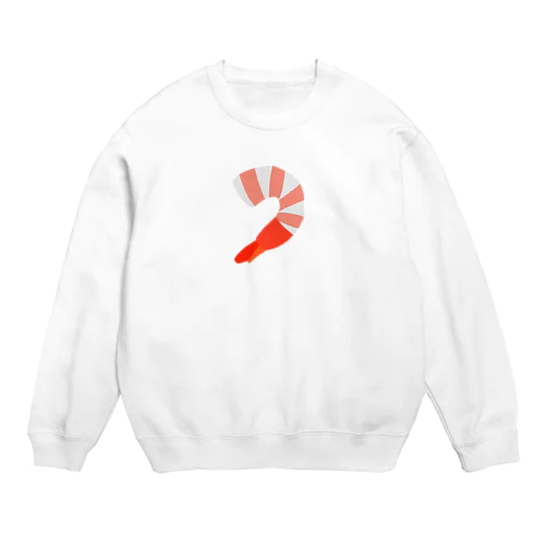 尻尾付き むきエビ Crew Neck Sweatshirt