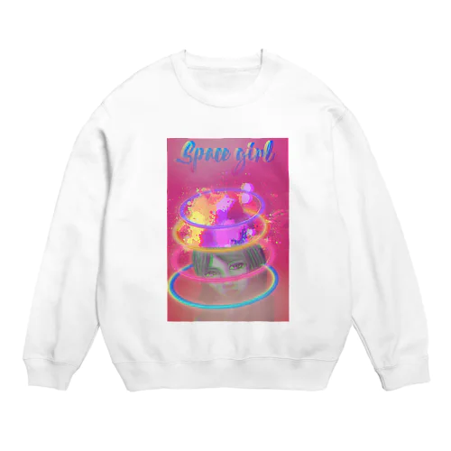 Space girl  Crew Neck Sweatshirt