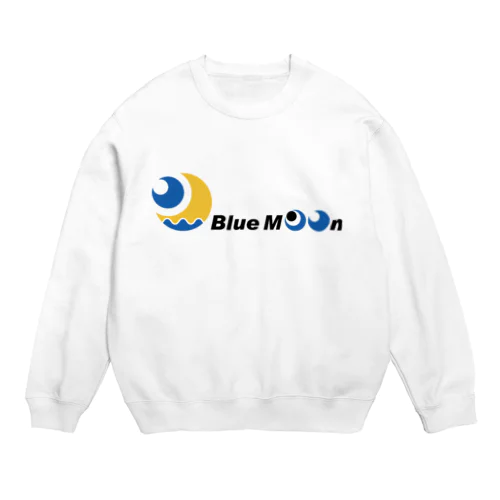 BlueMoonロゴ入り Crew Neck Sweatshirt