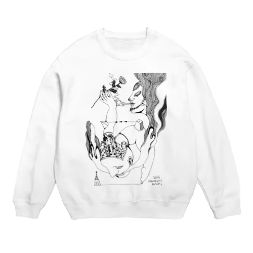 ペン画シリーズ*024 Crew Neck Sweatshirt