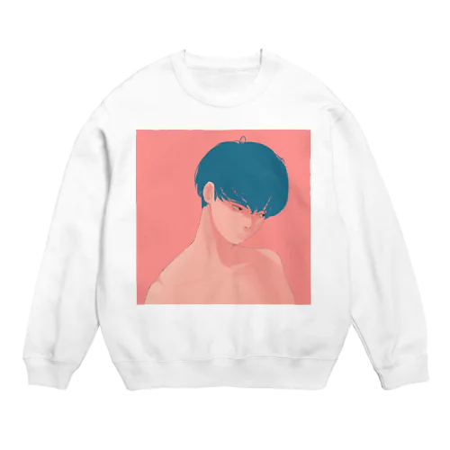 ひんむく男女の両面プリントシャツ Crew Neck Sweatshirt