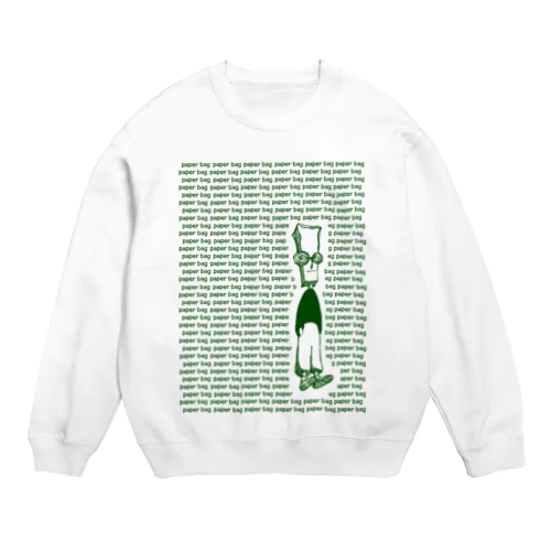 paper bag boy Crew Neck Sweatshirt