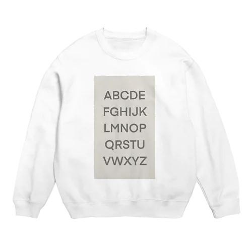 Alphabet  Crew Neck Sweatshirt