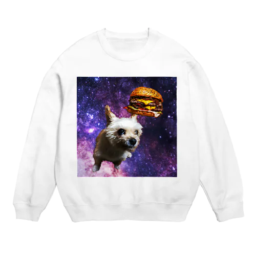 Moko moko hamburger Crew Neck Sweatshirt