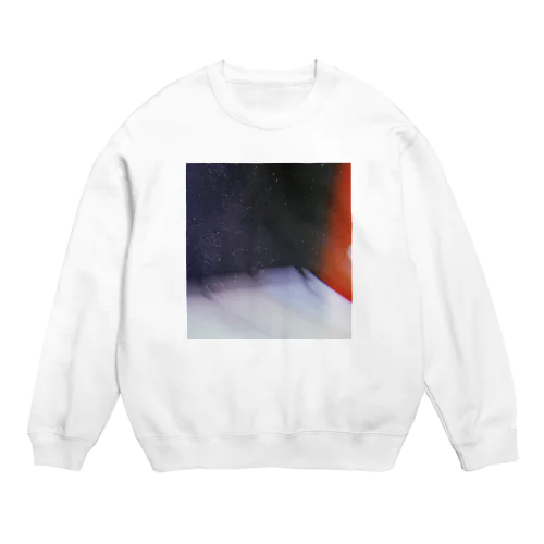 赤 青 白 ペイント Crew Neck Sweatshirt