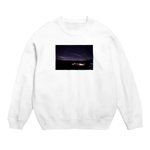 四国カルストの夜 Crew Neck Sweatshirt