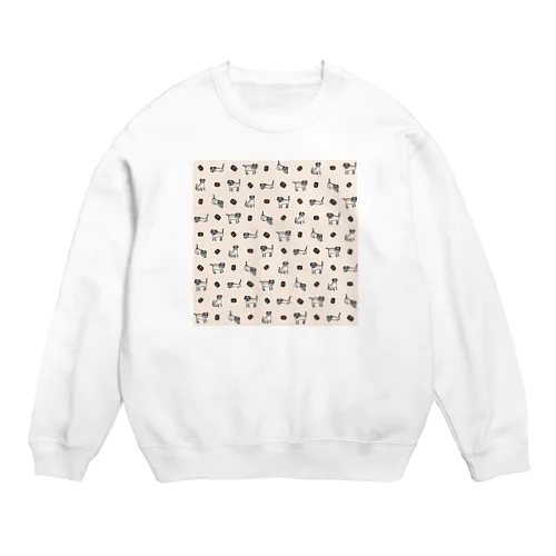 セントバーナードと樽 Crew Neck Sweatshirt