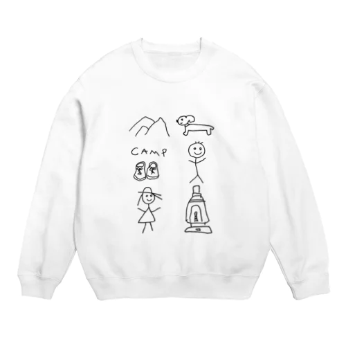 camp series by 週末日記 Crew Neck Sweatshirt