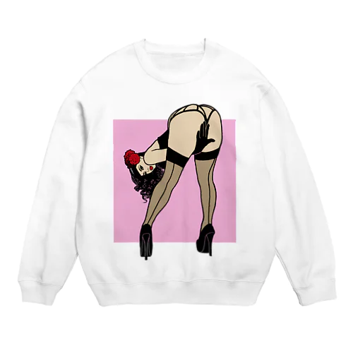 ピンナップガール うの（カラー） Crew Neck Sweatshirt