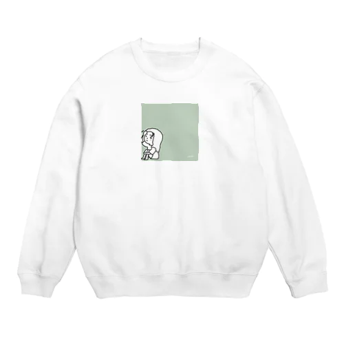 お風呂あがりな女の子 Crew Neck Sweatshirt