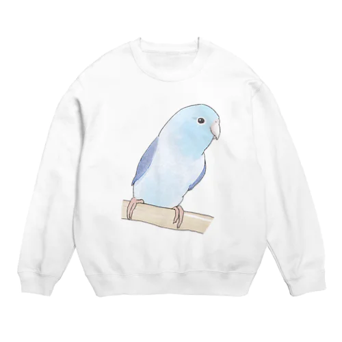 おしゃまなマメルリハのるりちゃん【まめるりはことり】 Crew Neck Sweatshirt