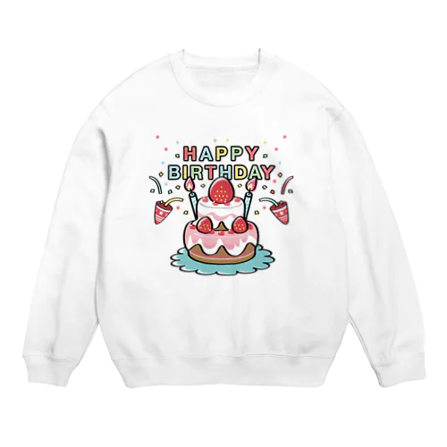 CT61HAPPY BRITHDAY  Crew Neck Sweatshirt