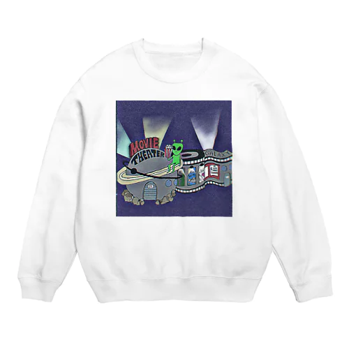 “UMA”alien movie theater👽 Crew Neck Sweatshirt