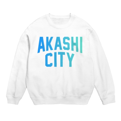 明石市 AKASHI CITY Crew Neck Sweatshirt