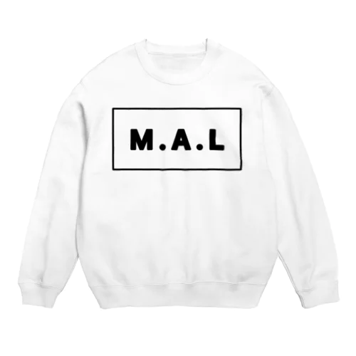 M.A.L  定番ロゴ Crew Neck Sweatshirt