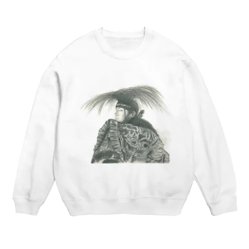 石見神楽　伝承者 Crew Neck Sweatshirt