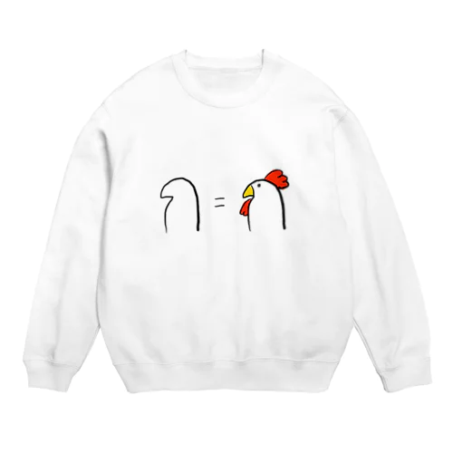 ゴーガイは鶏だ！ Crew Neck Sweatshirt