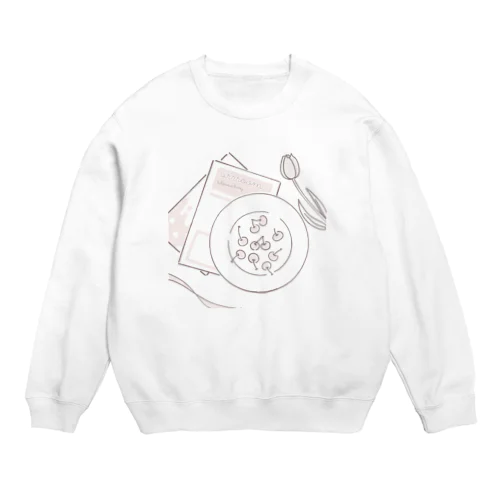 さくらんぼ チューリップ  Crew Neck Sweatshirt