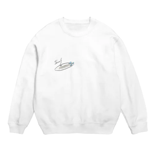 Genkiくんのサーフボード Crew Neck Sweatshirt