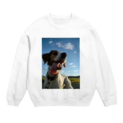 稲と犬 Crew Neck Sweatshirt