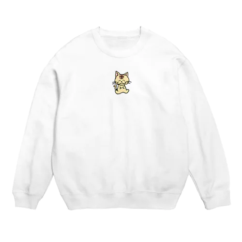 とら猫さん Crew Neck Sweatshirt