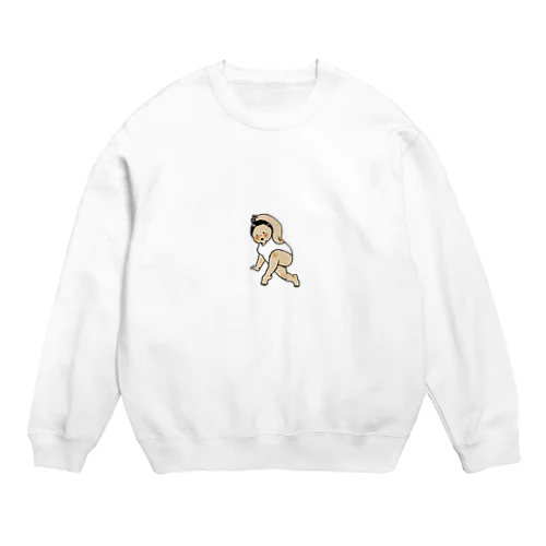 このポーズで大体悩殺 Crew Neck Sweatshirt