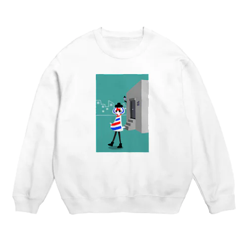 サインポールちゃんグッズ Crew Neck Sweatshirt