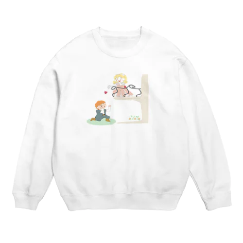 二階から目薬 Crew Neck Sweatshirt