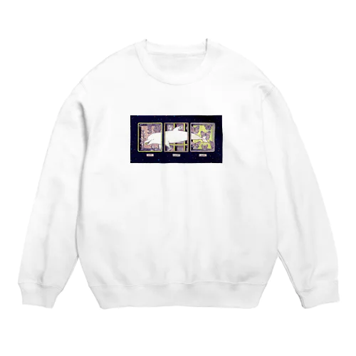 標本を旅するイルカ Crew Neck Sweatshirt