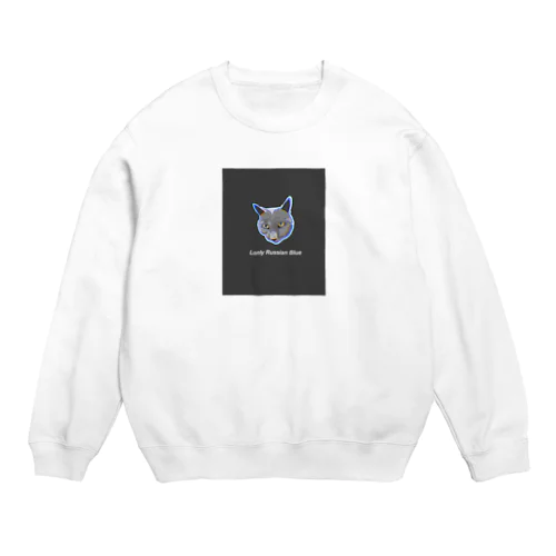 サラウンデッドロシアンブルー Crew Neck Sweatshirt