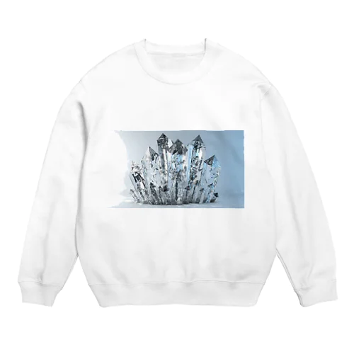 水晶　クリスタル Crew Neck Sweatshirt