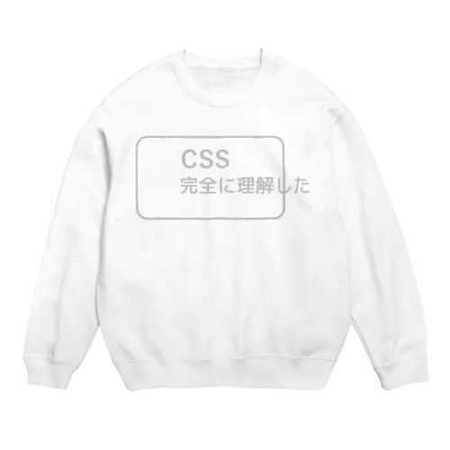 CSS完全に理解した 銀色ロゴ スウェット