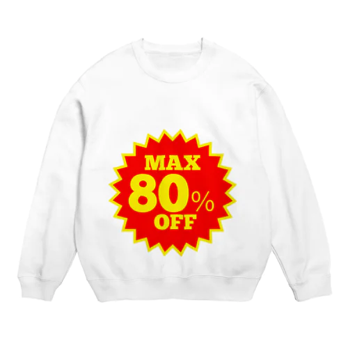 80％OFF Crew Neck Sweatshirt