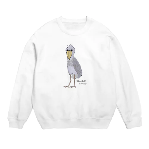 ハシビロコウ ver.2 Crew Neck Sweatshirt