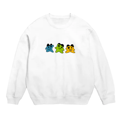 ドット絵3兄弟 Crew Neck Sweatshirt