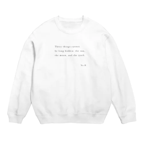 No.H スウェット Crew Neck Sweatshirt