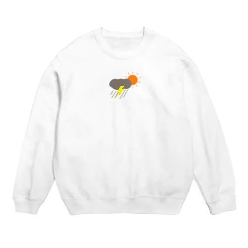 情緒不安定：文字なし Crew Neck Sweatshirt