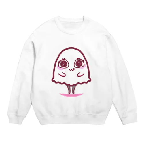 いたずらおばけちゃん(ぴんく) Crew Neck Sweatshirt