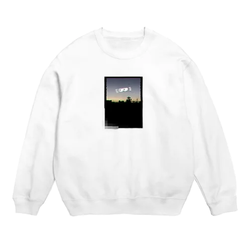 オシャレっぽいのりすけ猫 Crew Neck Sweatshirt